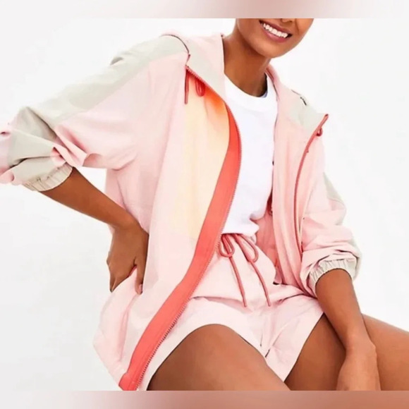 Lou & Grey Colorblock Wanderweave Windbreaker Jacket Sz XL NWOT - Picture 1 of 12